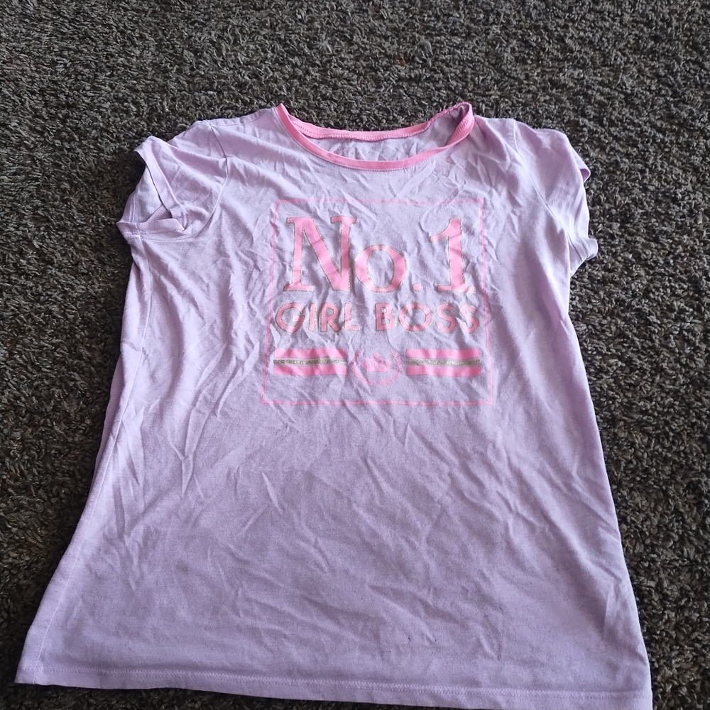 SHEIN Pink Short Sleeve Tee Soft Cotton Crew Neck